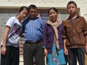 chuskit and family in ladakh